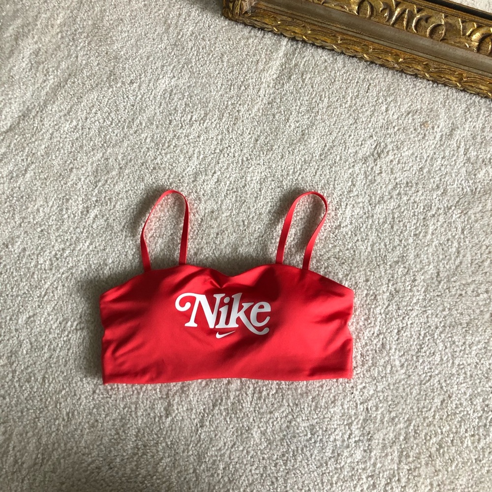 Nike red sports bra